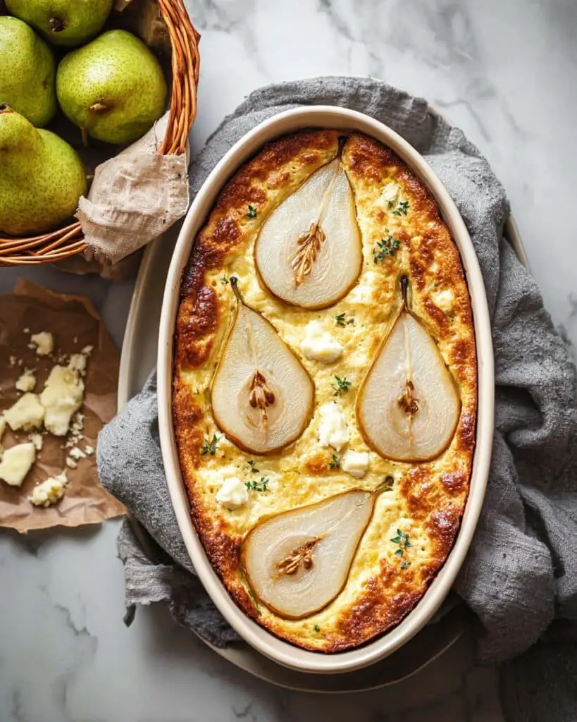 Pear and Blue Cheese Cornbread Recipe