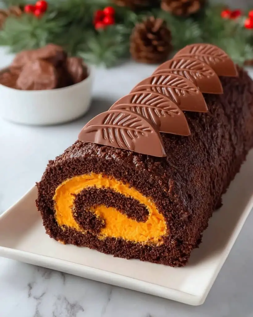 Chocolate Orange Yule Log Recipe