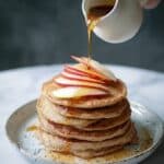 Spiced Apple Cider Pancakes with Warm Cider Maple Syrup Recipe