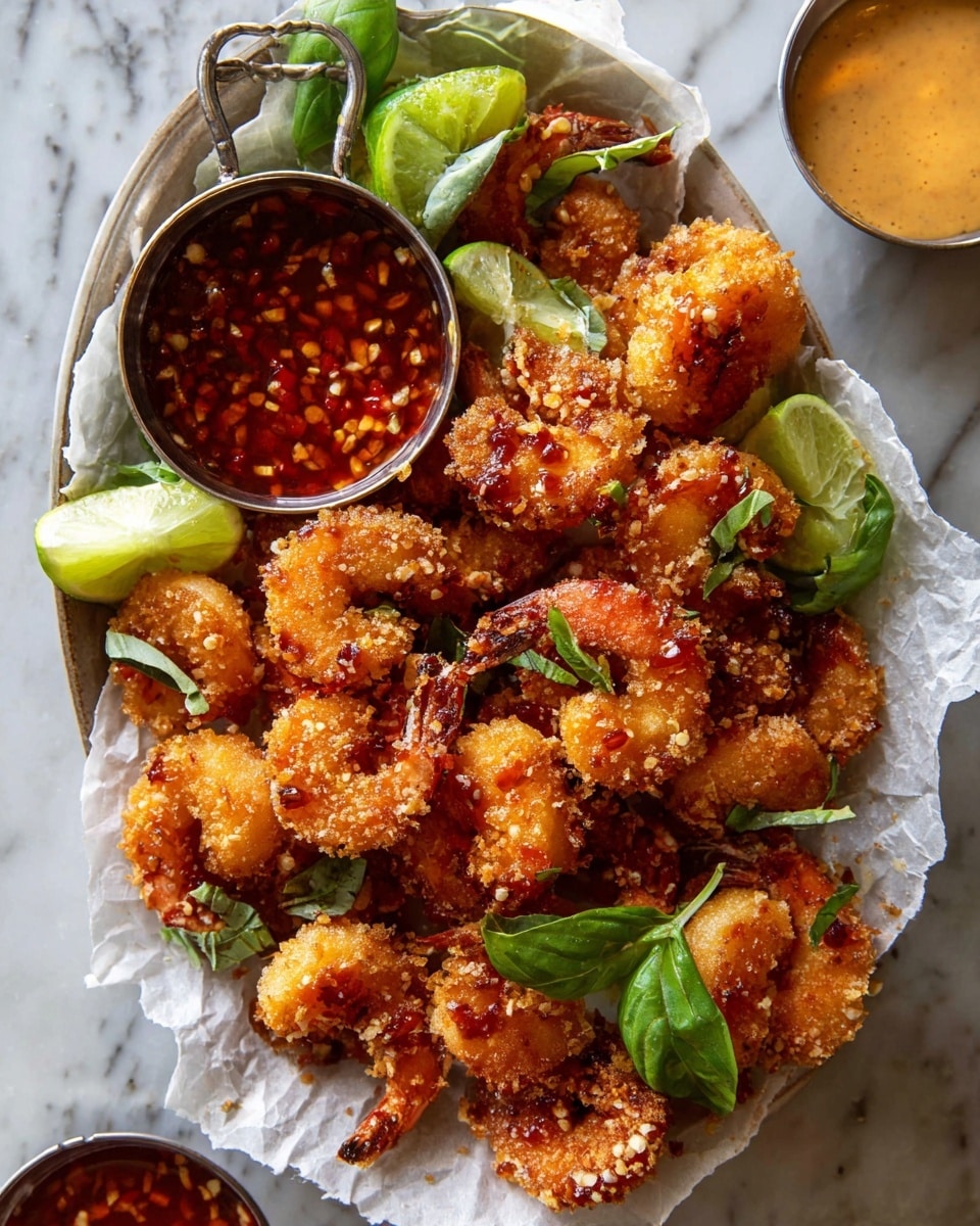 Oven Fried Coconut Shrimp with Thai Pineapple Chili Sauce Recipe