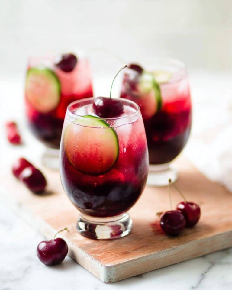 Cherry Cucumber Prosecco Spritz Recipe
