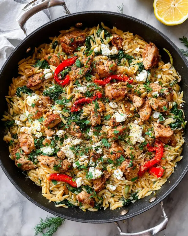 Lemon-Feta Chicken and Orzo Recipe