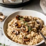 Instant Pot Mushroom Risotto Recipe