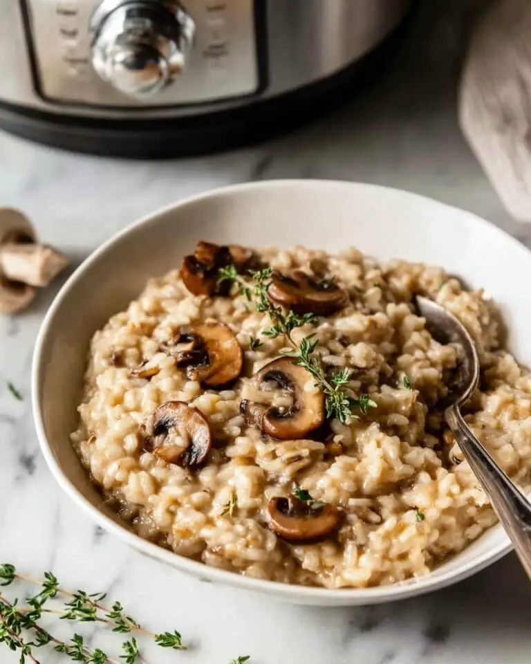 Instant Pot Mushroom Risotto Recipe
