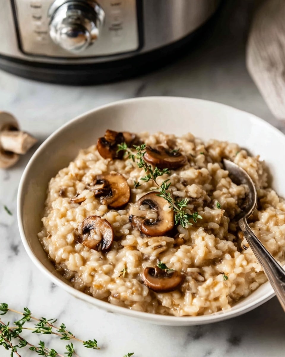Instant Pot Mushroom Risotto Recipe