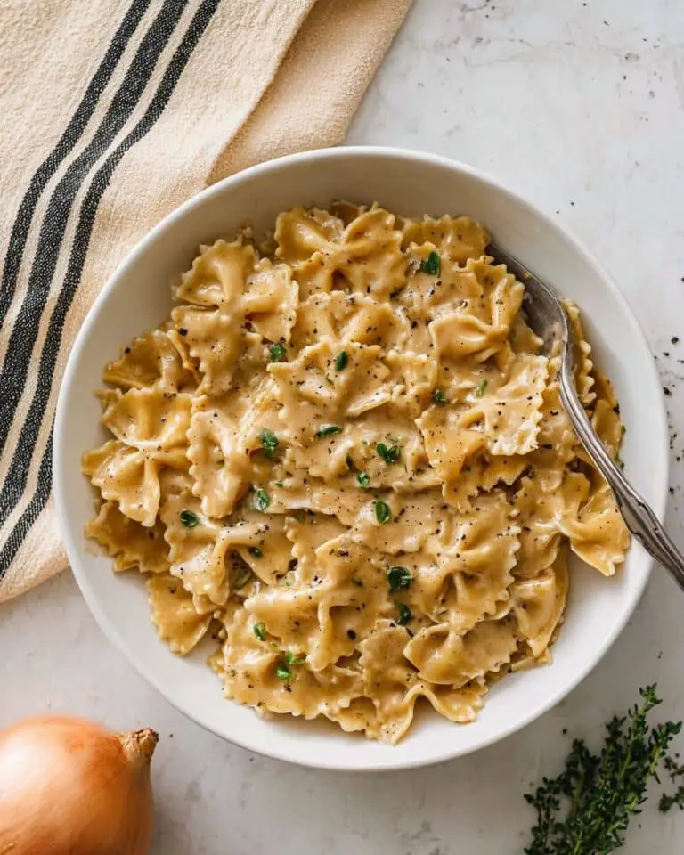The BEST French Onion Pasta Recipe