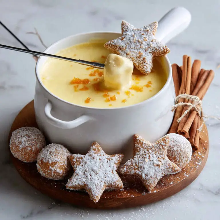 Holiday Cheese Fondue With Gingerbread Dippers Recipe