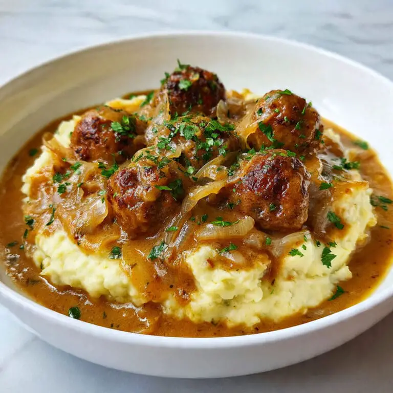 Crock Pot French Onion Meatballs Recipe