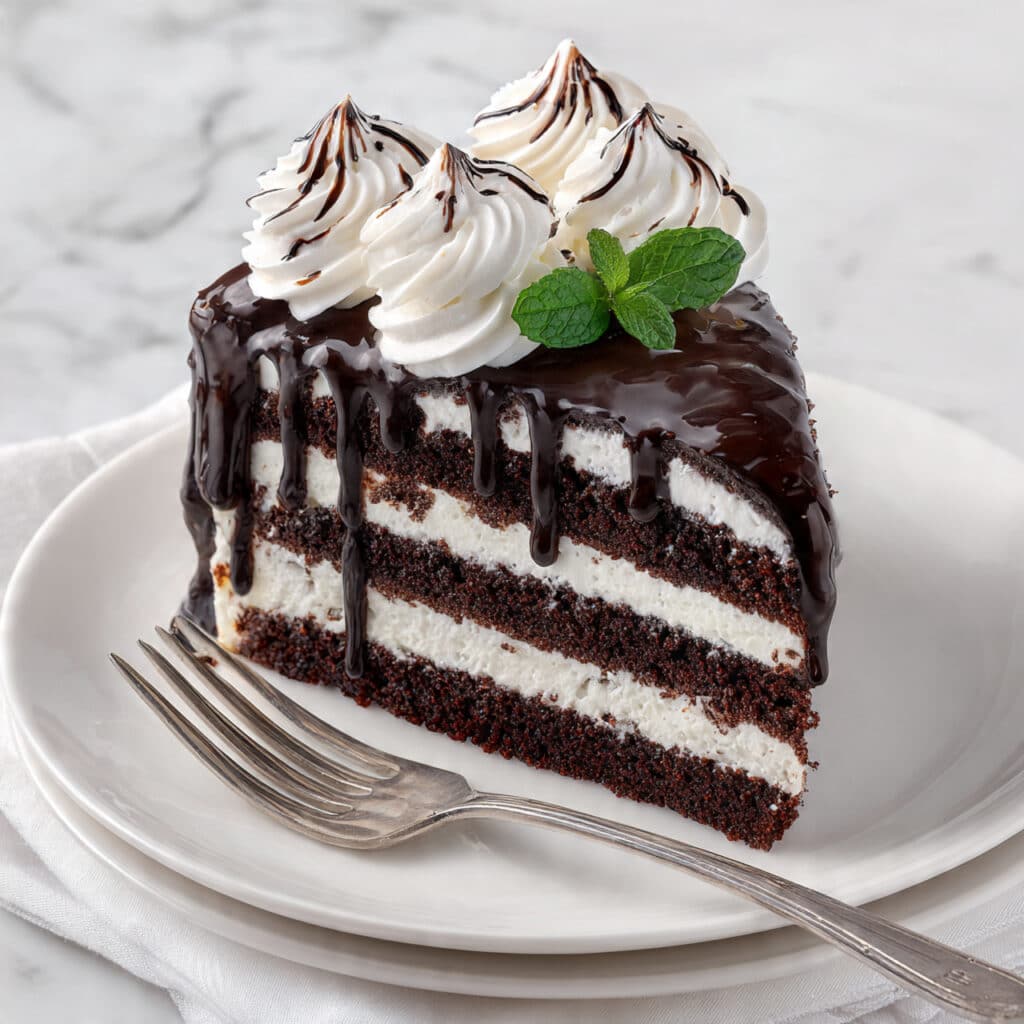 Decadent Tuxedo Bar Cake Recipe