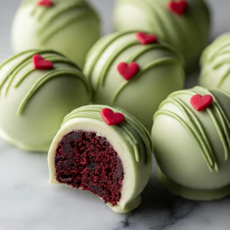 Grinch Balls: Festive Red Velvet Oreo Candy Coated Treats Recipe