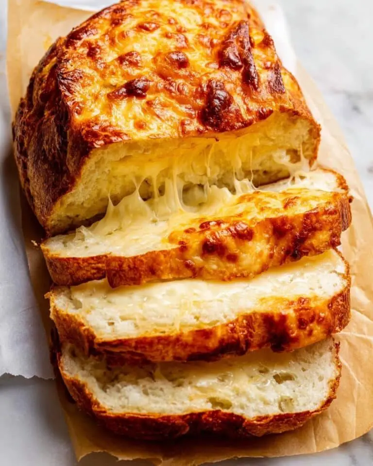 No-Knead Cheddar Cheese Bread Recipe