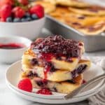 Sheet Pan Pancakes with Mixed Berry Compote Recipe