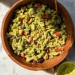 Vegan Orzo Salad with Creamy Avocado Dressing Recipe