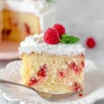 Jello Poke Cake with Raspberries and Cool Whip Recipe