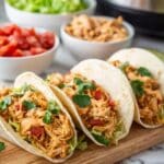 Slow Cooker Queso Chicken Tacos Recipe