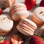 Strawberry Macarons with Buttercream and Jam Filling Recipe
