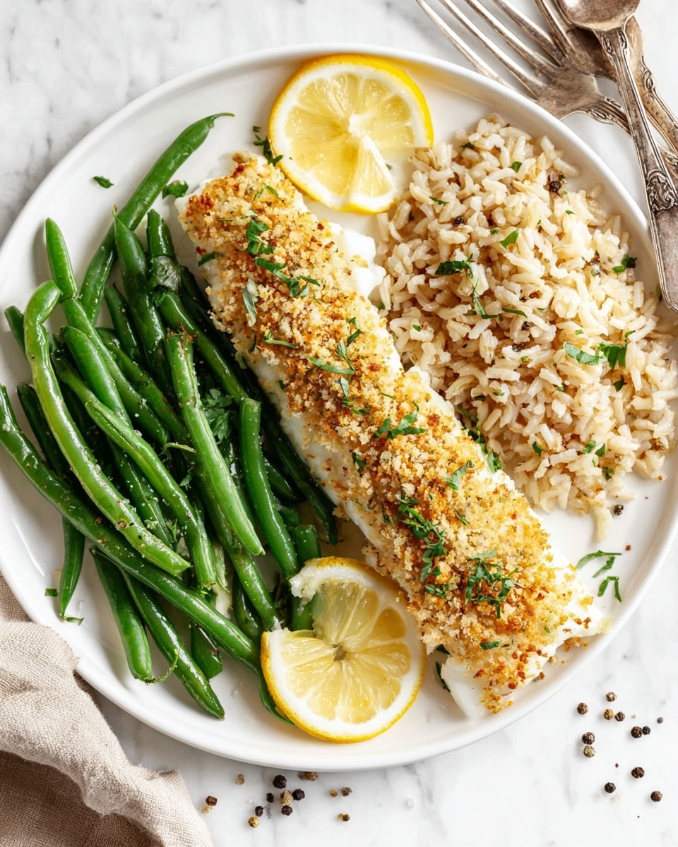 Baked Halibut with Parmesan and Herb Crust Recipe