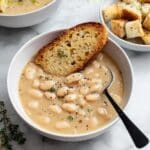 Easy Rosemary Garlic White Bean Soup Recipe