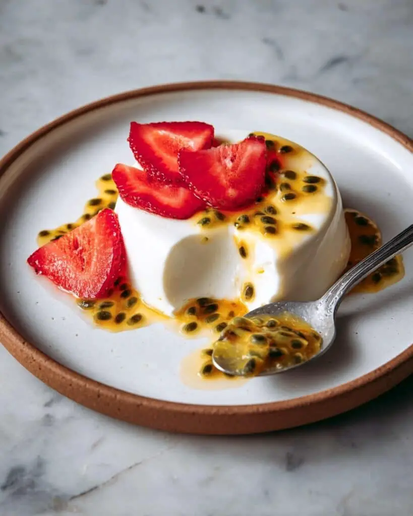 Coconut Passion Fruit Panna Cotta Recipe