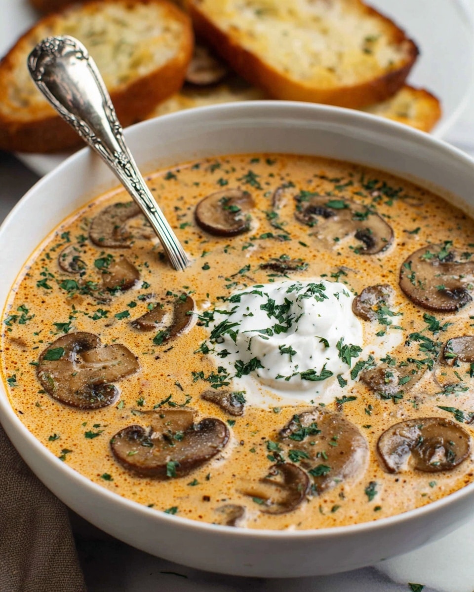 Hungarian Mushroom Soup Recipe