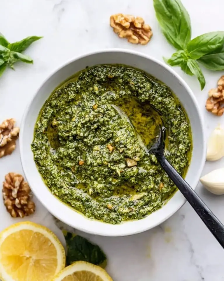 Basil Walnut Pesto Recipe