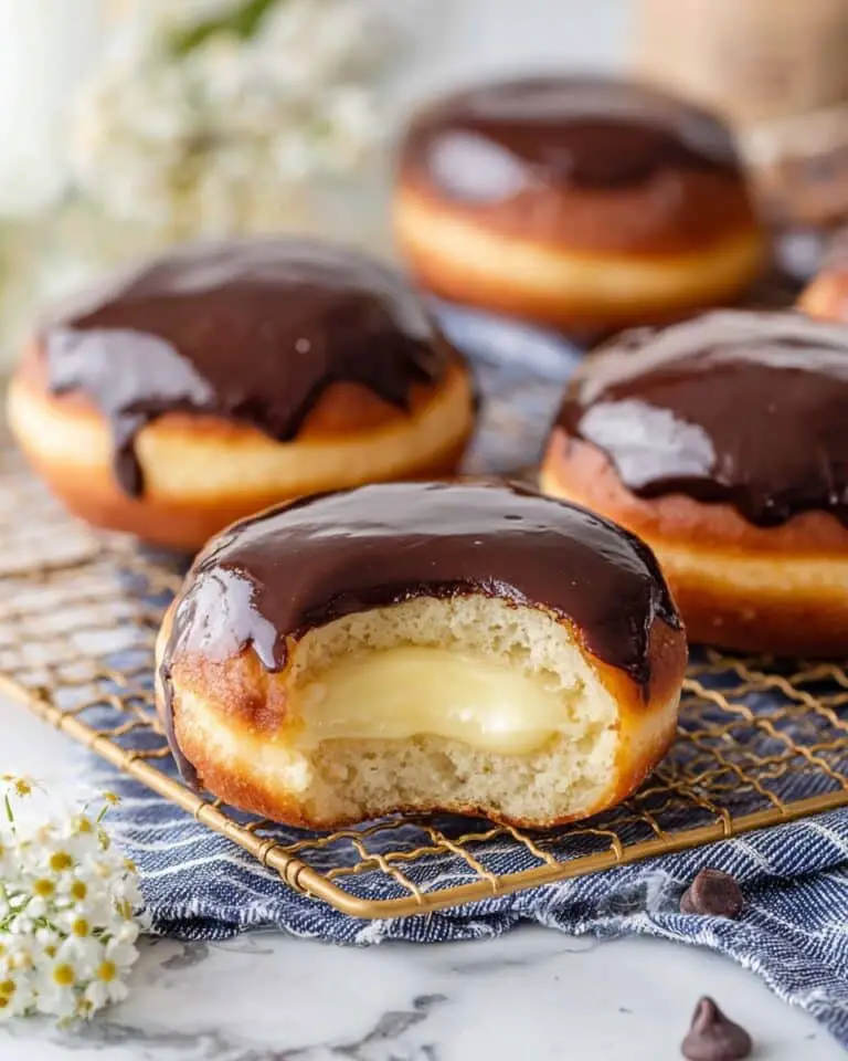 Homemade Boston Cream Donuts Recipe