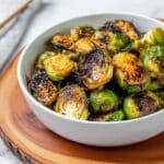 Brown Sugar Roasted Brussels Sprouts with Balsamic and Mustard Recipe