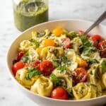 Tortellini Pasta Salad with Pesto Vinaigrette Recipe
