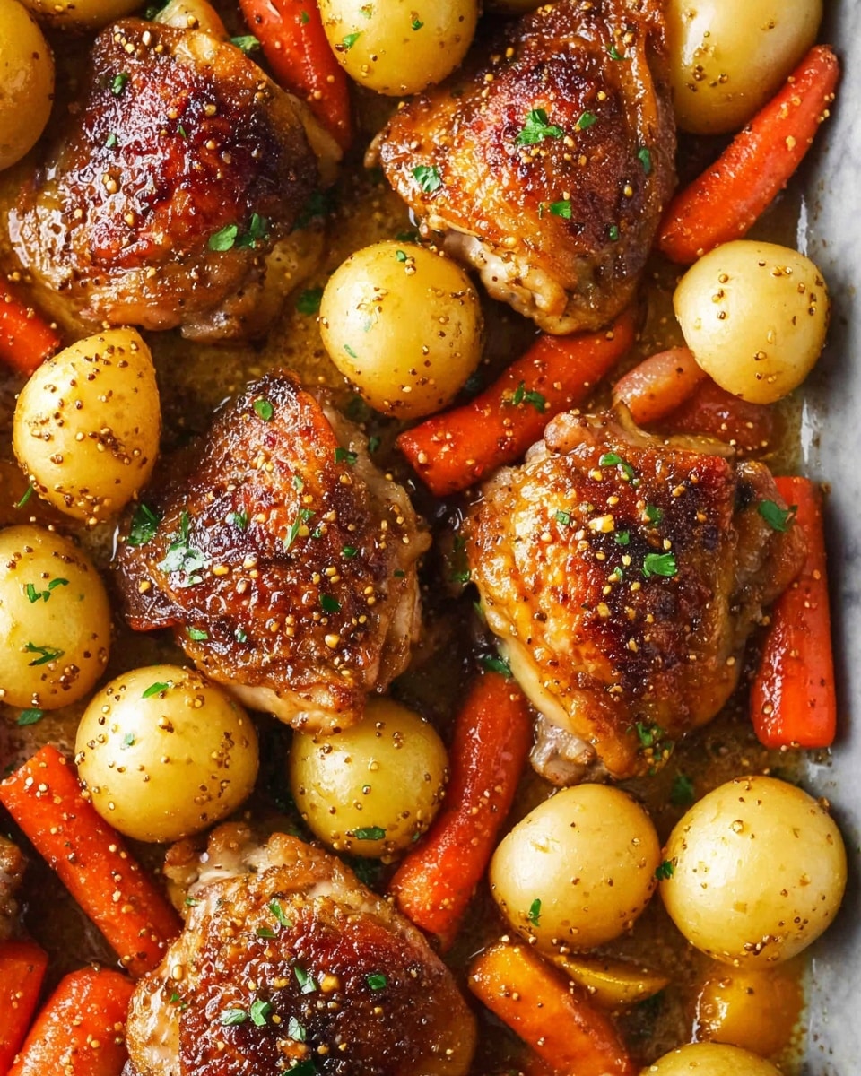 Instant Pot Honey Mustard Chicken with Potatoes and Carrots Recipe