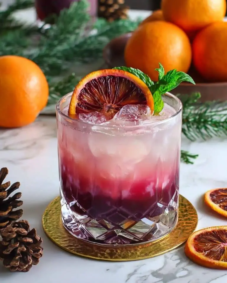 Blood Orange Gin Fizz Cocktail (With Campari) Recipe