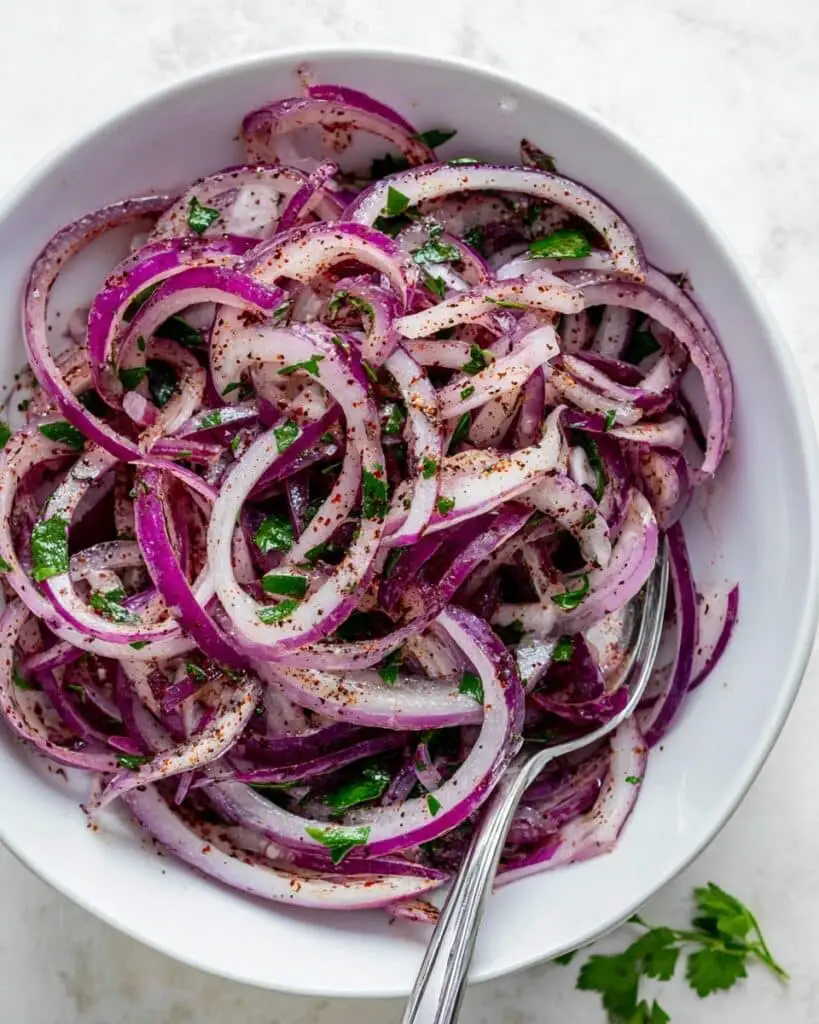 Sumac Onions (10 Minute Turkish Onion Salad) Recipe