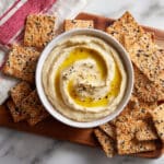 Easy Gluten Free Crackers with Sesame, Garlic, and Smoked Paprika Recipe