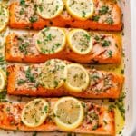 Garlic Lemon Butter Baked Steelhead Trout Recipe